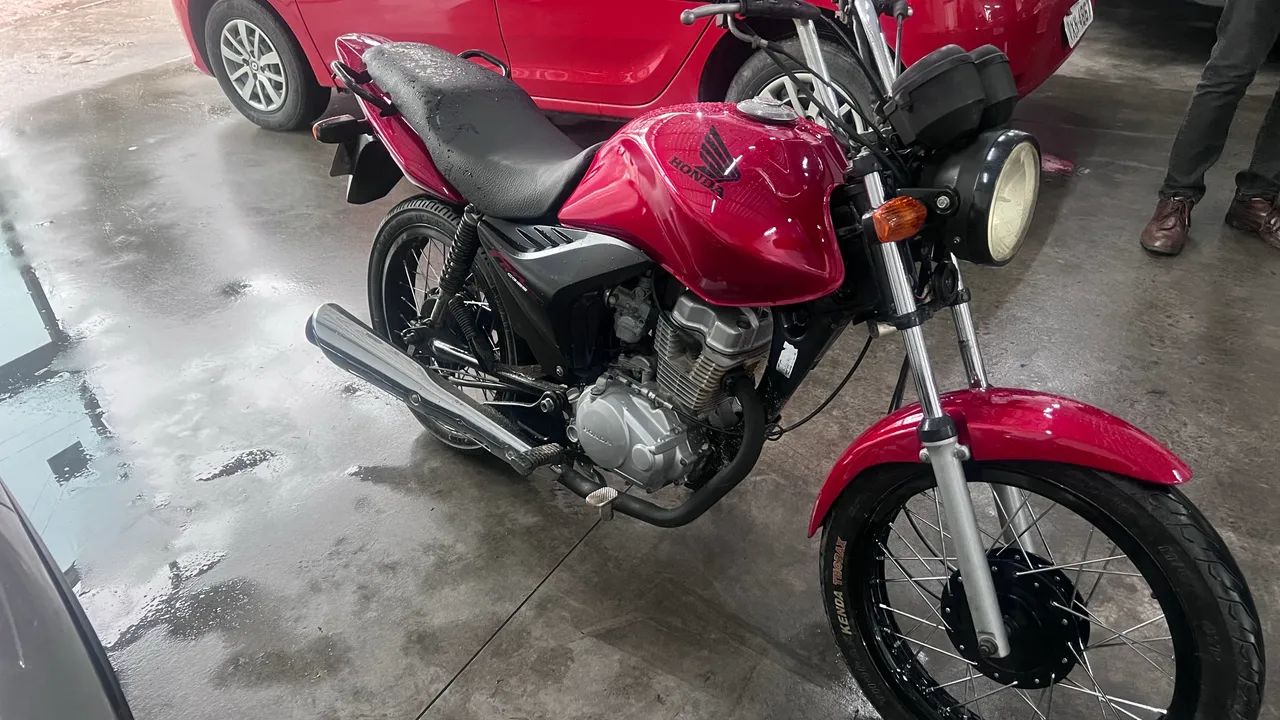 Fan 125 com partida eletrica - Foto 4