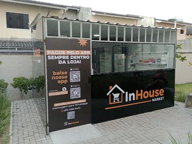 Estrutura metálica mercadinho 12m² = 4 x 3