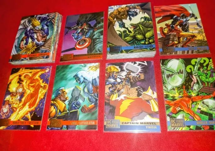 32  Cartas DC Versus Marvel & Cartas Marvel Versus DC (1995) PROMOÇÃO - Foto 3