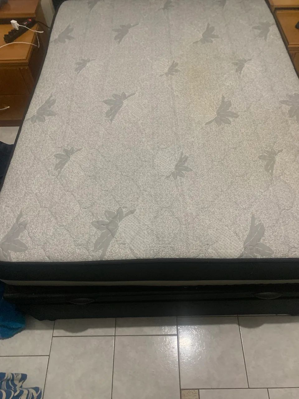 Cama box baú com cabeceira com colchão - Foto 4