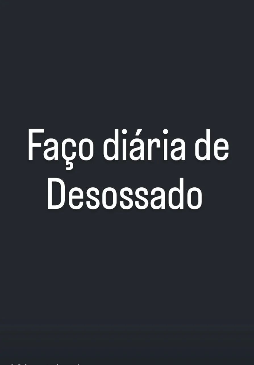 Faço diária de açougue 