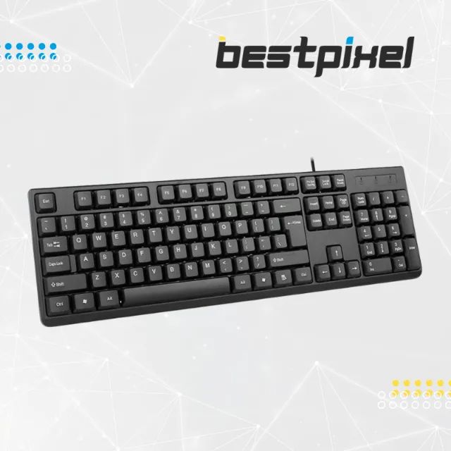 Teclado USB Padrão ABNT2 Brasileiro para PC e Notebook - Digitação Macia