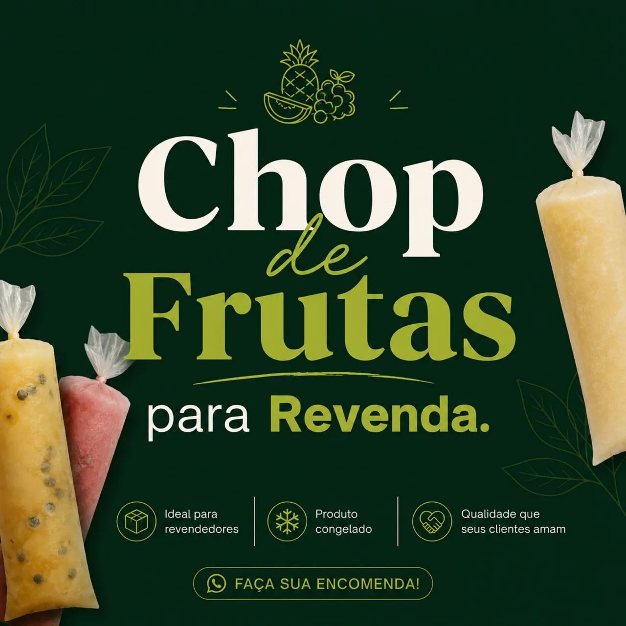 Chop de Frutas para Revenda