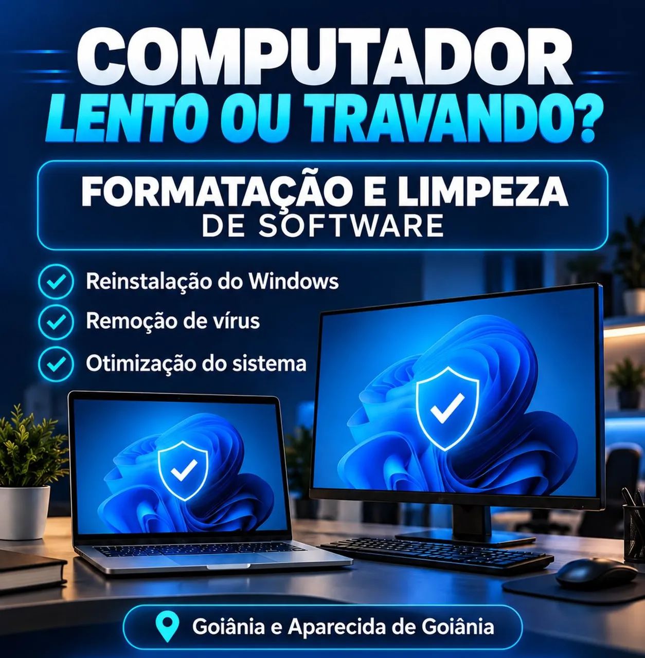 Computador lento? Formatação e limpeza de software
