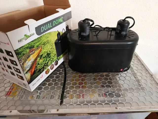Luminária dupla REPTIZOO - até 300w - 110v - Foto 2