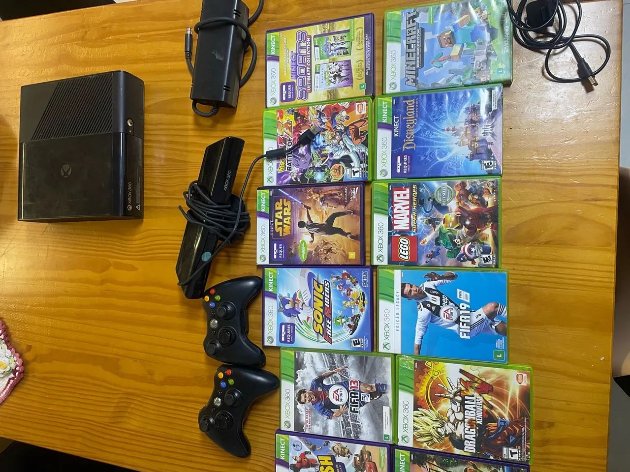 xbox 360+ kinect +12 jogos