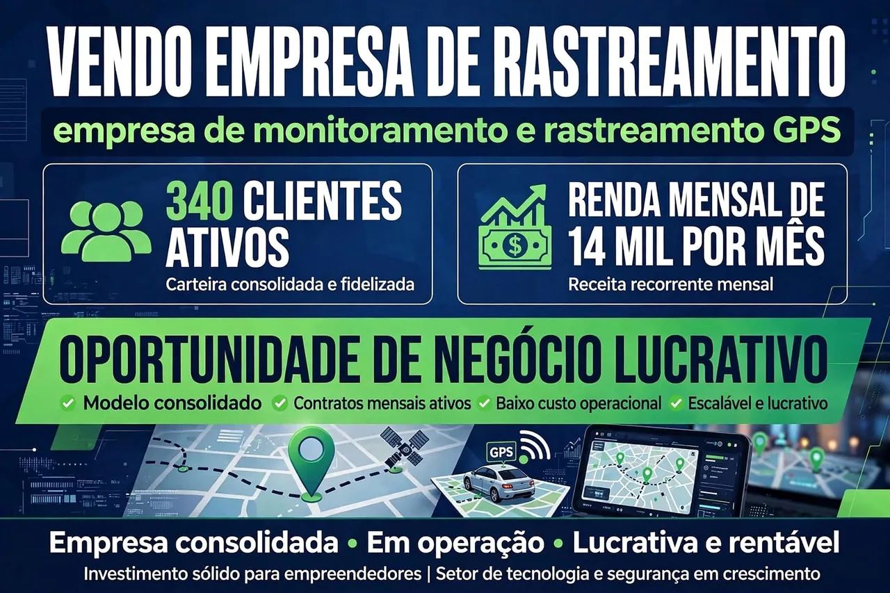 Vendo empresa de rastreamento
