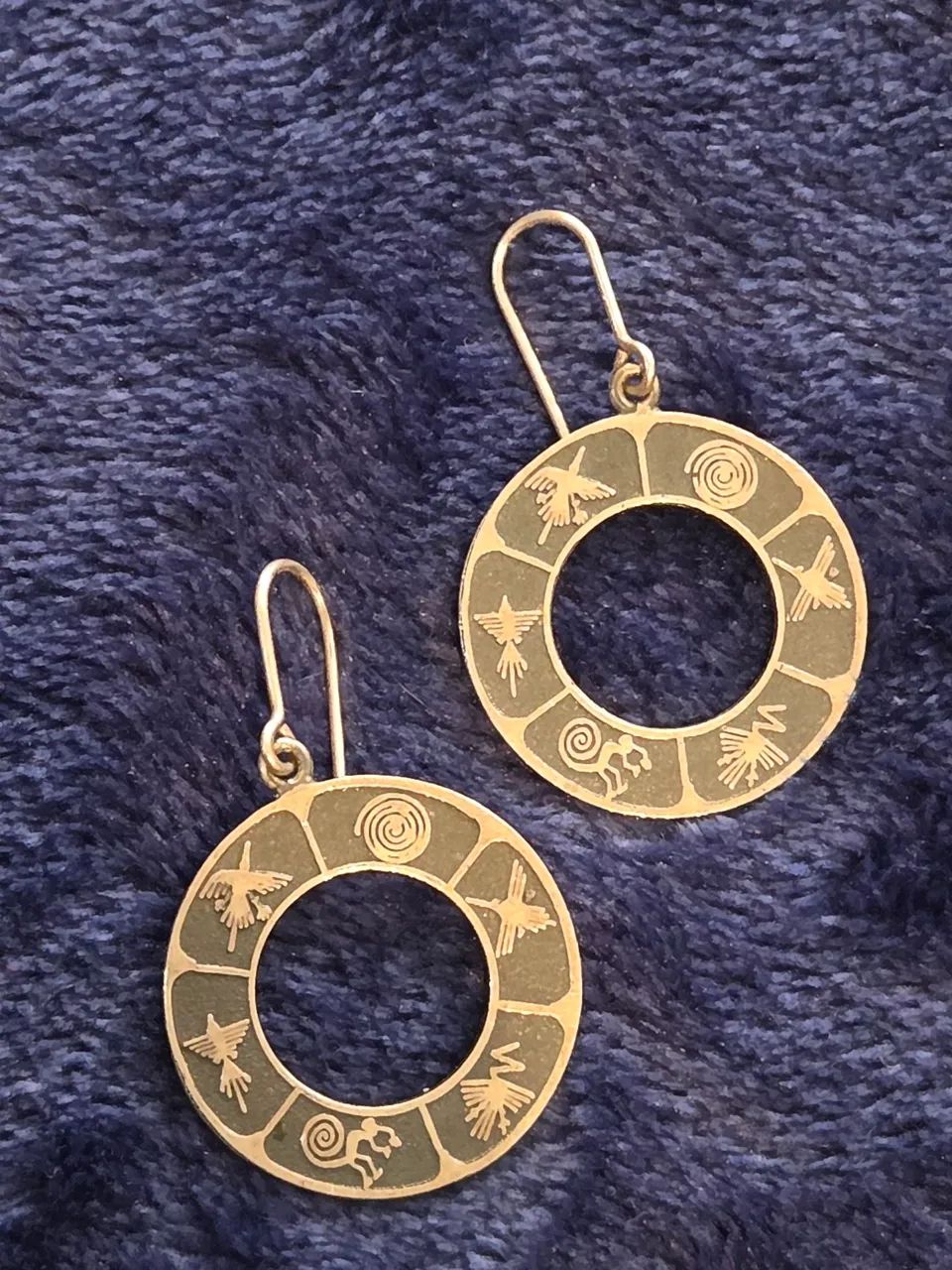 Brinco circular Linhas de Nazca em prata  - Foto 2