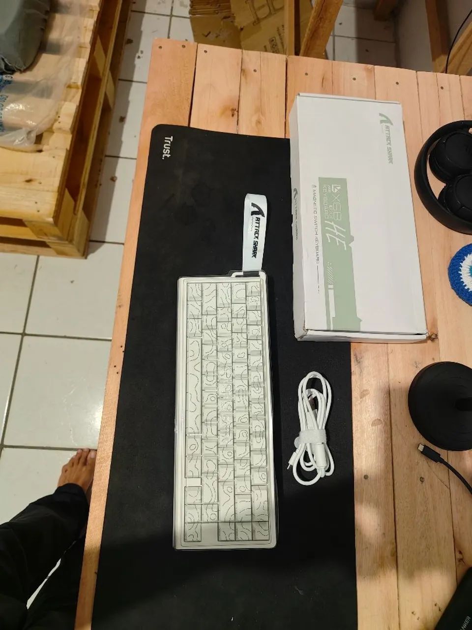 Teclado magnético com mouse atack shark  - Foto 2