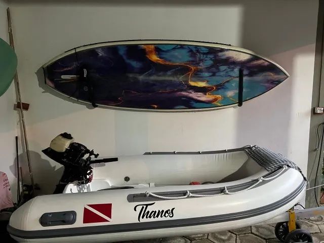 Bote 2,4 mt 2024 (novo) com motor Mercury 5,0 hp 2024, e carretinha de aluminio  - Foto 2