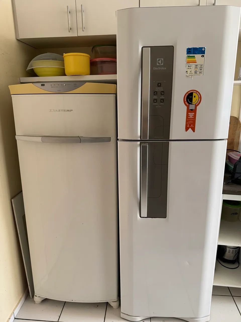 Geladeira e freezer