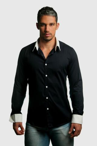 Camisa social slim fit masculina
