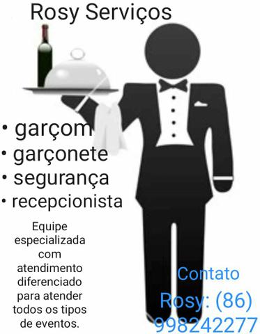 Ofereço meus serviços de garçonete.