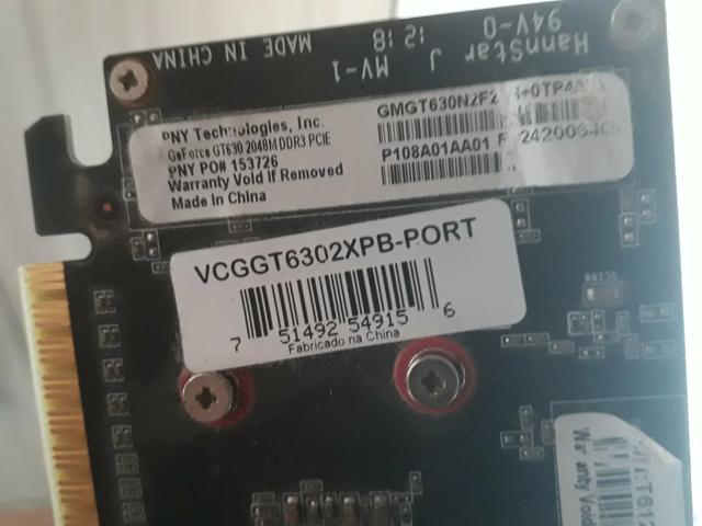 Placa de Video GeForce GT630 2GB DDR3 128Bits VCGGT6302XPB - PNY - Foto 2