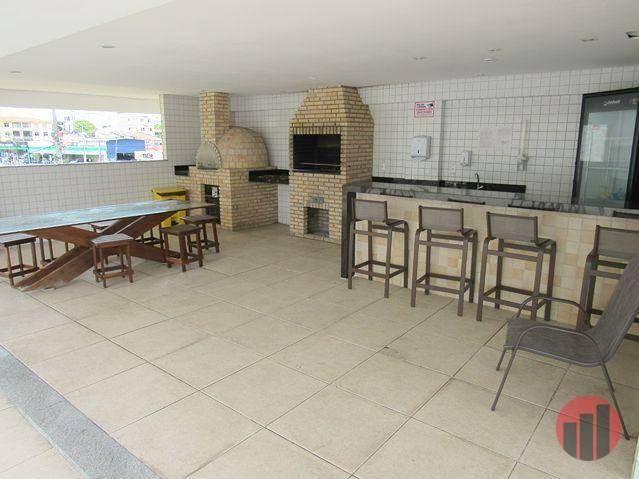Apartamento com 3 dormitórios para alugar, 95 m² por R$ 1.800/mês - Fátima - Fortaleza/CE - Foto 4