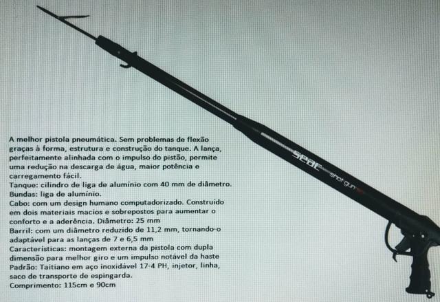 Arpão Seac Sub 90 e 115 cm