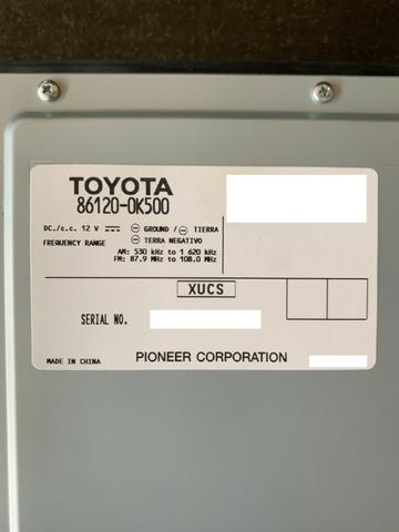 Toyota Hilux | Módulo/Radio/Som Automotivo Pioneer ? Modelo 86120-0K500 - Foto 4
