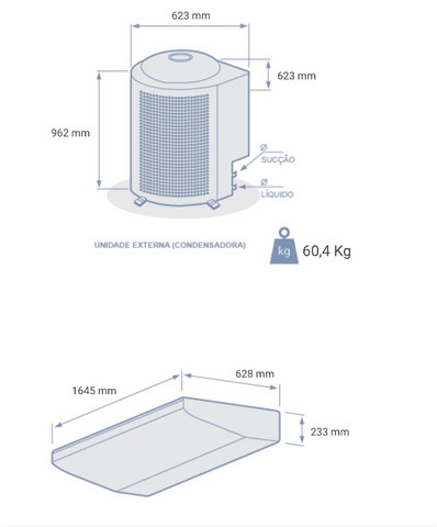 Ar Condicionado novo Piso Teto Carrier 48.000 BTU/h Quente e Frio Trifásico - 380 Volts - Foto 2