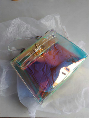 Promoção de R$ 140 por R$ 100. Bolsa Fashion Holográfica - Foto 3