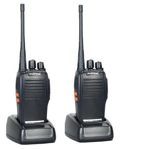Kit 2 Radios Comunicação Ht Uhf Vhf 16 Canais Completos 777s