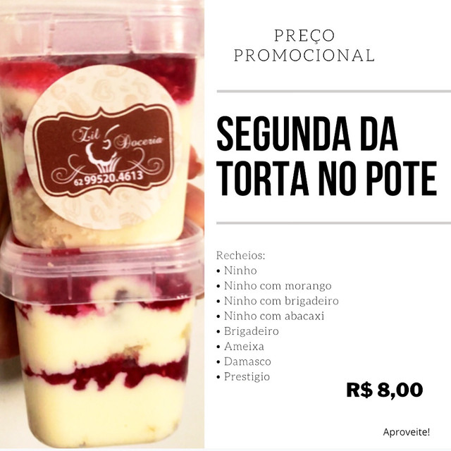 Torta no pote