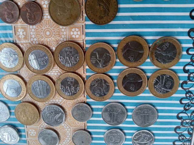 Moedas Americanas e moedas brasileiras - Foto 5