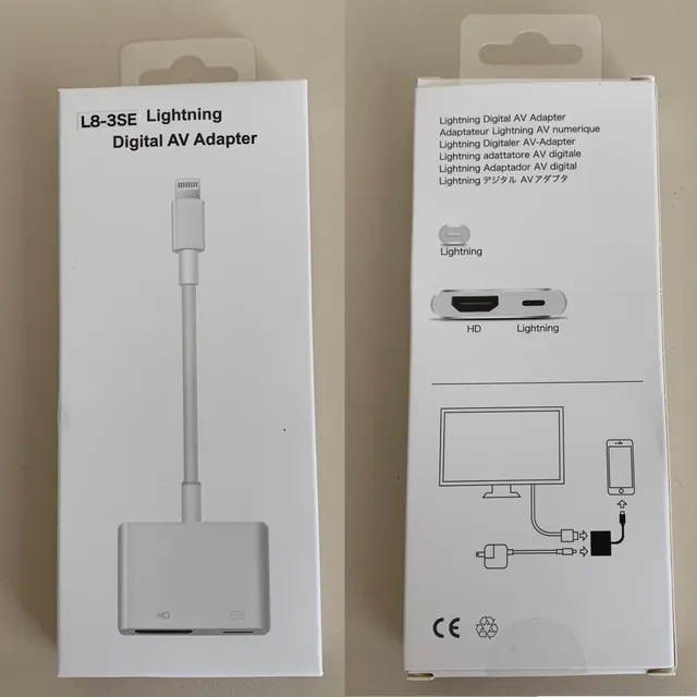 Adaptateur DIGITAL AV L8-3SE pour Lightning vers HDMI, Compatible
