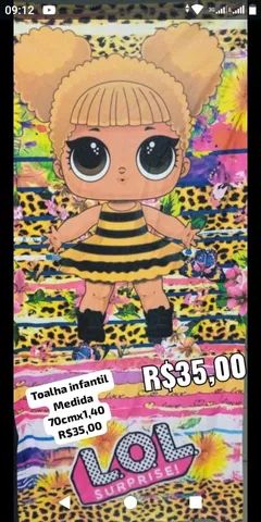 Tolhas infantil 