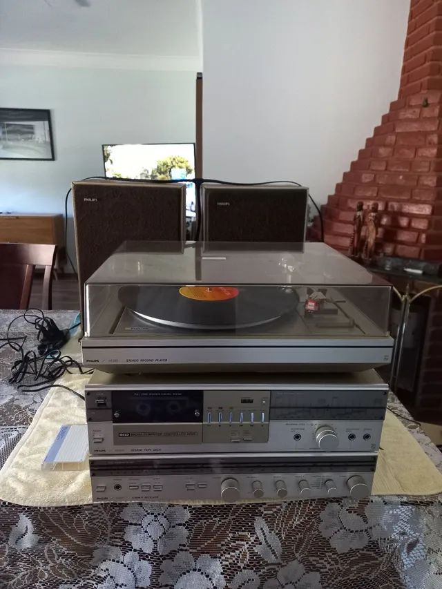 Conjunto de Som Philips Vintage <br> - Foto 3