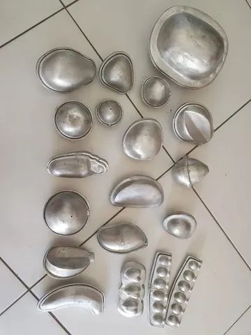 Formas de alumínio frutas parafina artesanato<br>