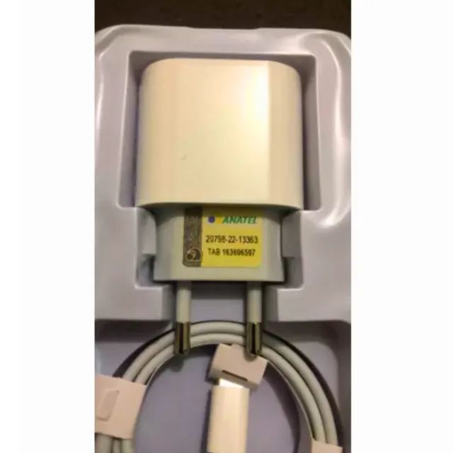 (ORIGINAL) Carregador + Cabo Usb-C 20w Para iPhone 15 Cor Branco LEHMOX - Foto 4