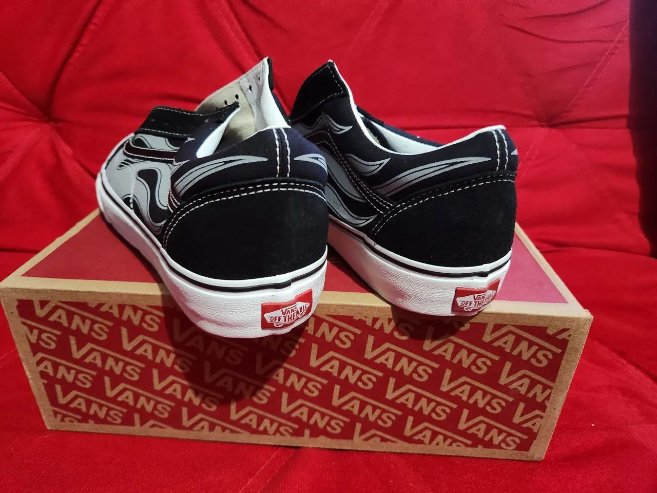 Tênis Vans Old Skool Flame Preto - Foto 3