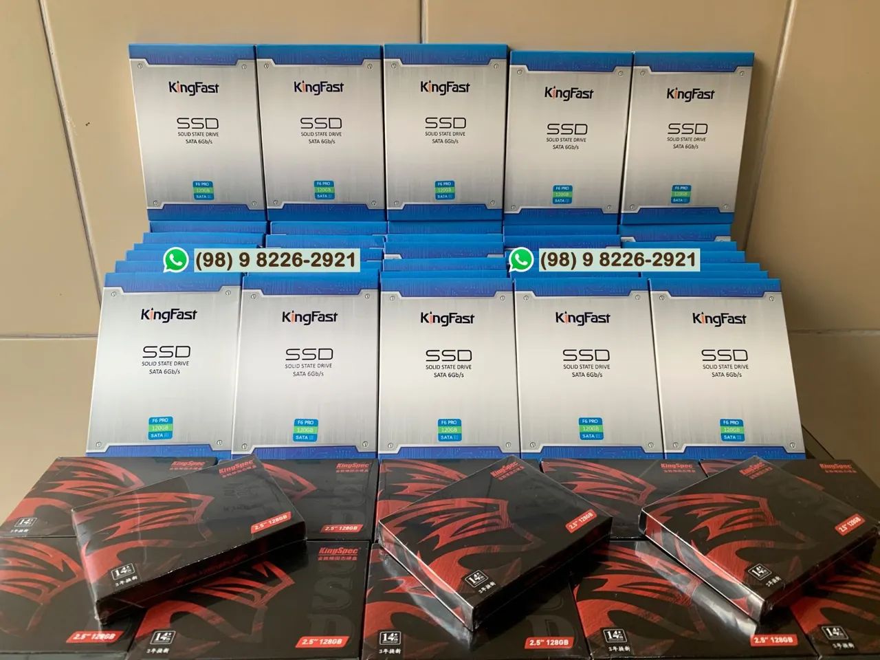 SSD Sata e m2 Nvme 120GB//240GB//512GB//1TB Kingspec Goldenfir