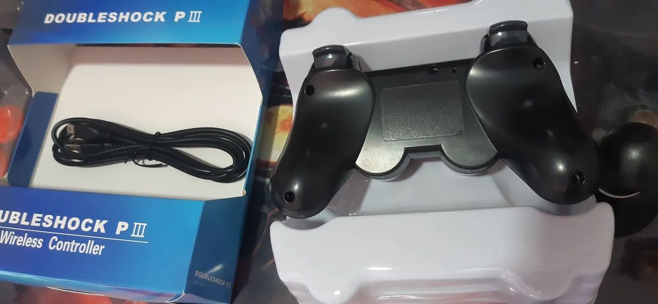 controle ps3 sem fio + cabo carregamento - já é o menor preço - Foto 2