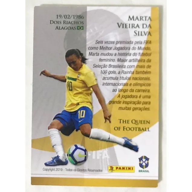 Cards Rei Pelé e Rainha Marta (DOIS CARDS)  DOURADOS - PANINI. - Foto 4