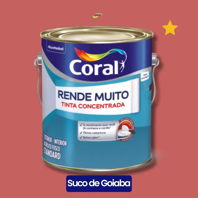 Tinta Coral Rende Muito Externo Interno 3,2L / 16L Cores - Foto 5