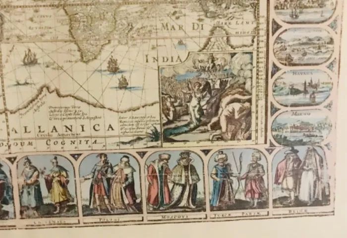 Quadro decorativo mapa mundi história geografia antigo - Foto 5