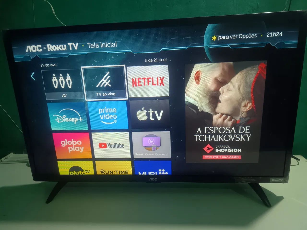 TV AOC Roku 32 polegadas