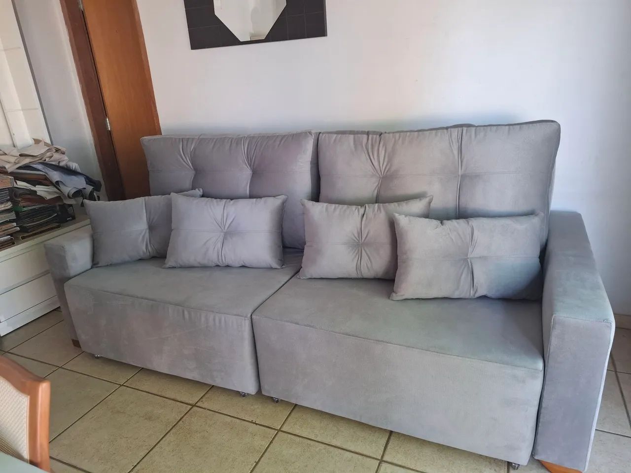 Sofá Cama  2.40 mts novo  - Foto 4