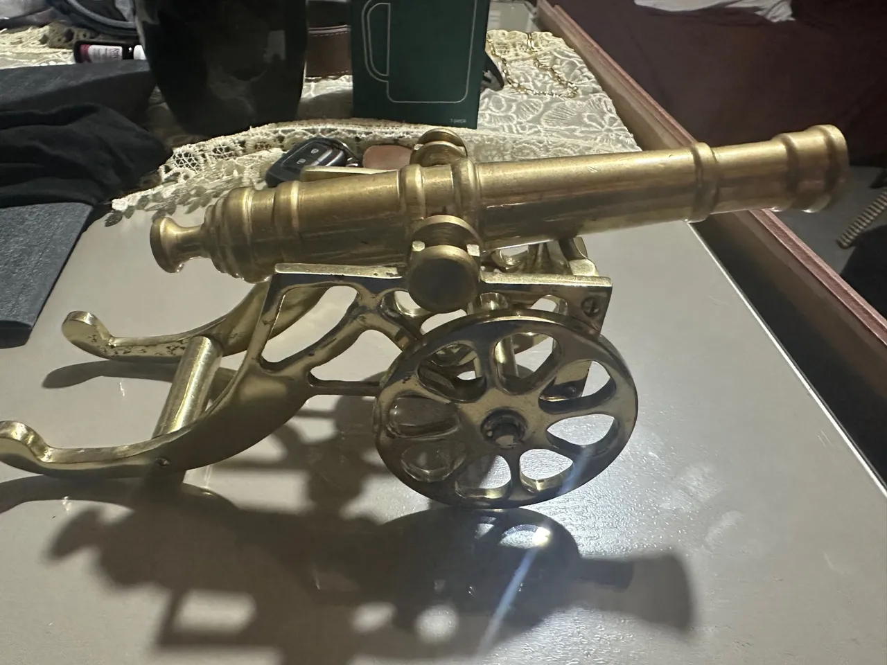 Canhão de Bronze Decorativo - Peça Única