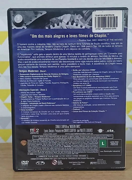 DVD coleção chaplin tempos modernos  - Foto 4