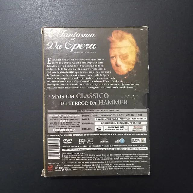 DVD - O Fantasma da Ópera (1962) - Foto 2