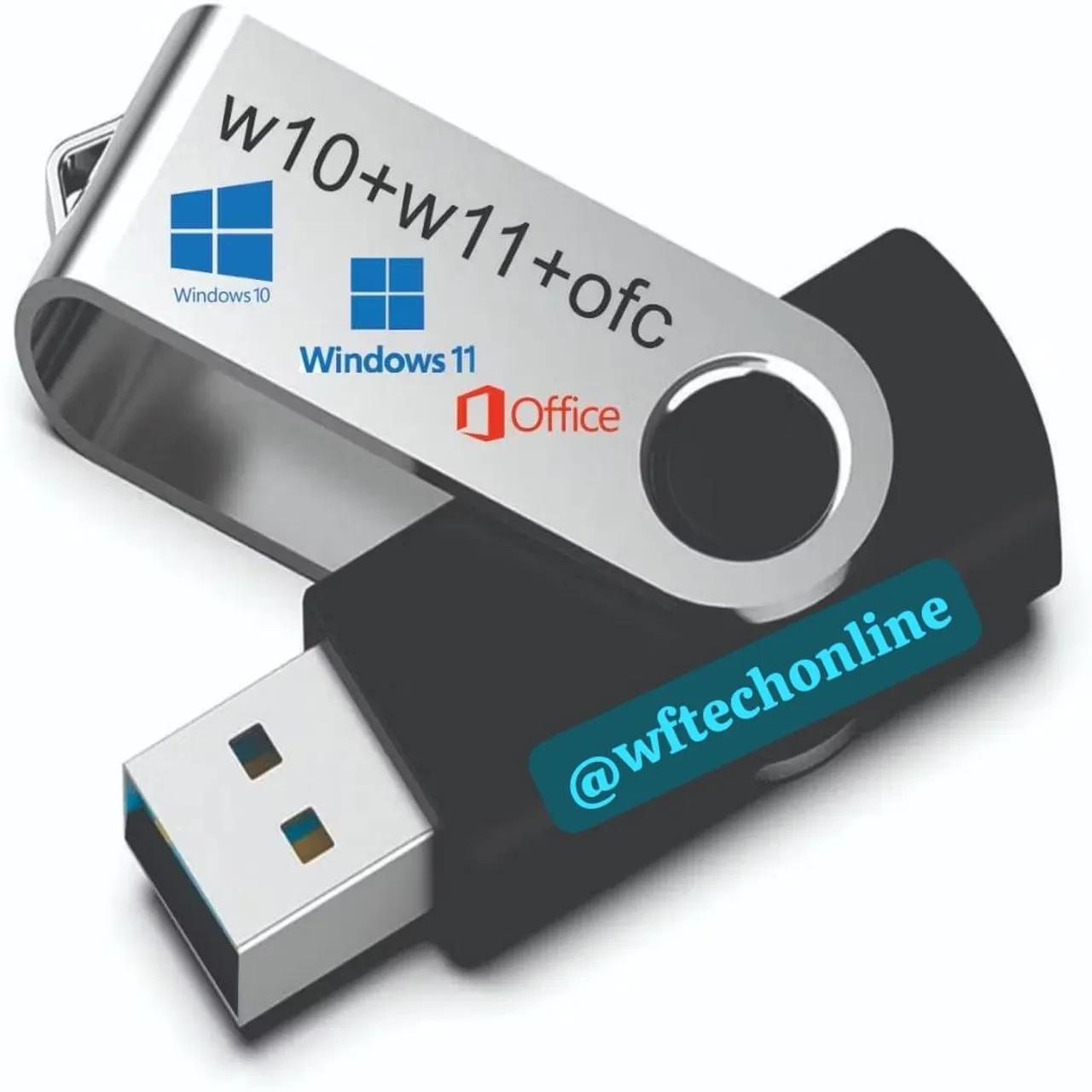 Pendrive com Windows 7, 10, 11, Office ce - Ideal para o seu trabalho!