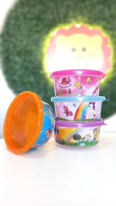 Kit 4 potes de armazenamento decorados - Foto 2