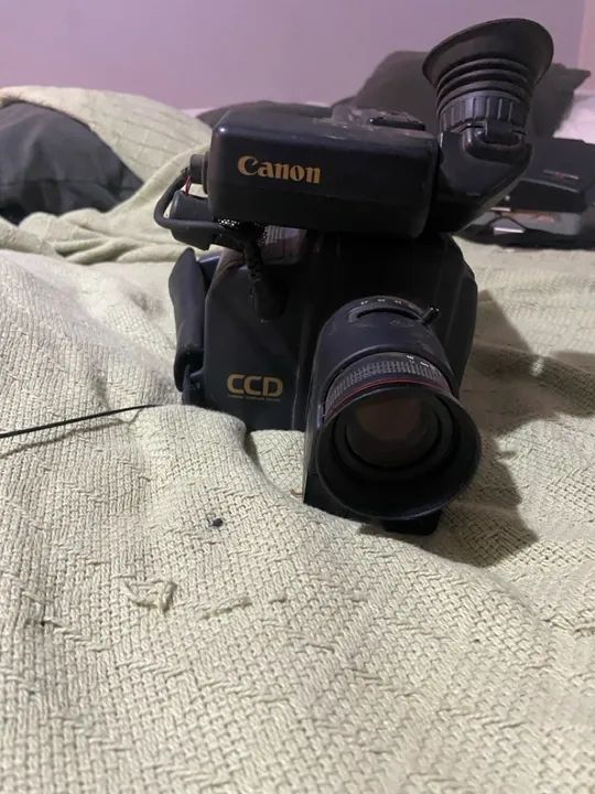 filmadora analógica Canon que utiliza fitas de vídeo Video8 ou Hi8 - Foto 2