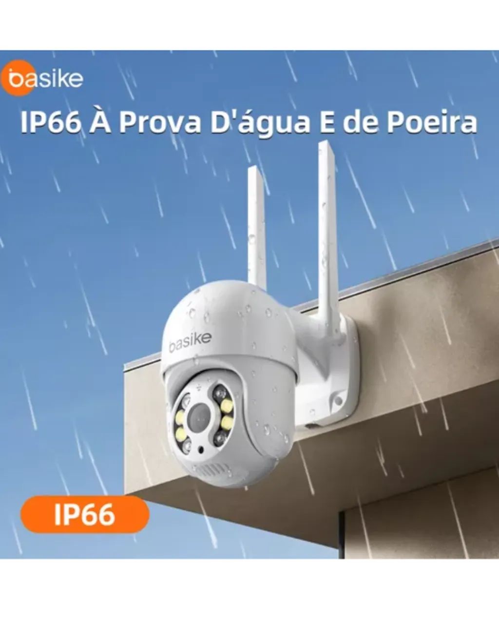 Câmera Wifi Segurança Externa Resistente á Água