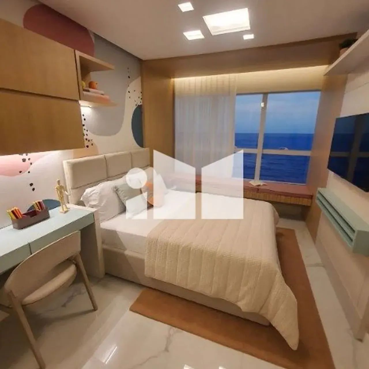 Ed. TAJ- 3 Qts- 3 Suítes- 4 Banheiros- 280m²- 4 Vagas- Lazer resort. EF3CM