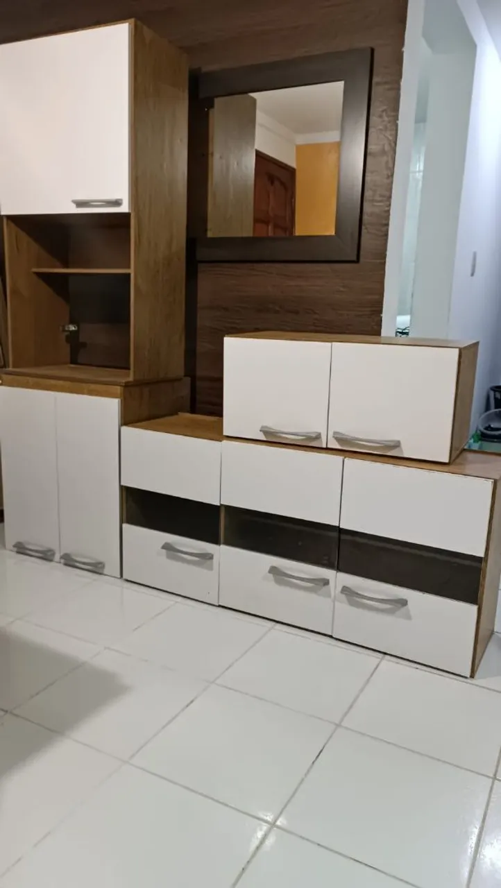 Conjunto de armários de cozinha planejado