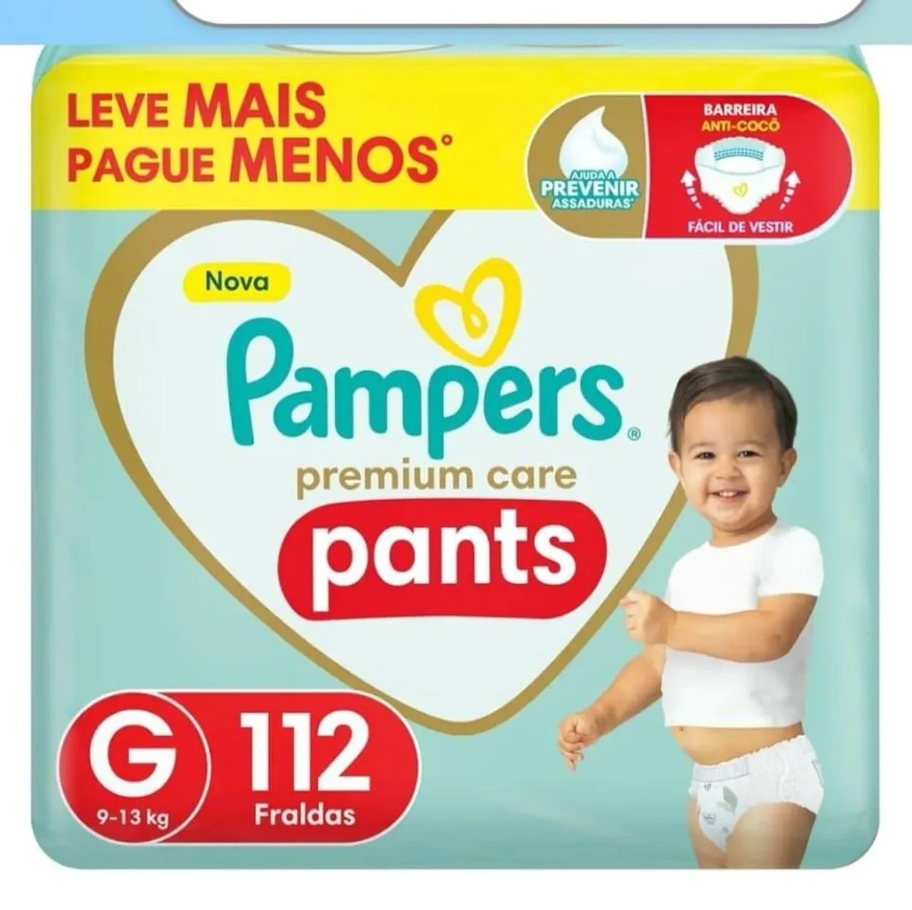 Fraldas Pampers Premium Care Pants G 112 - 9-13 kg