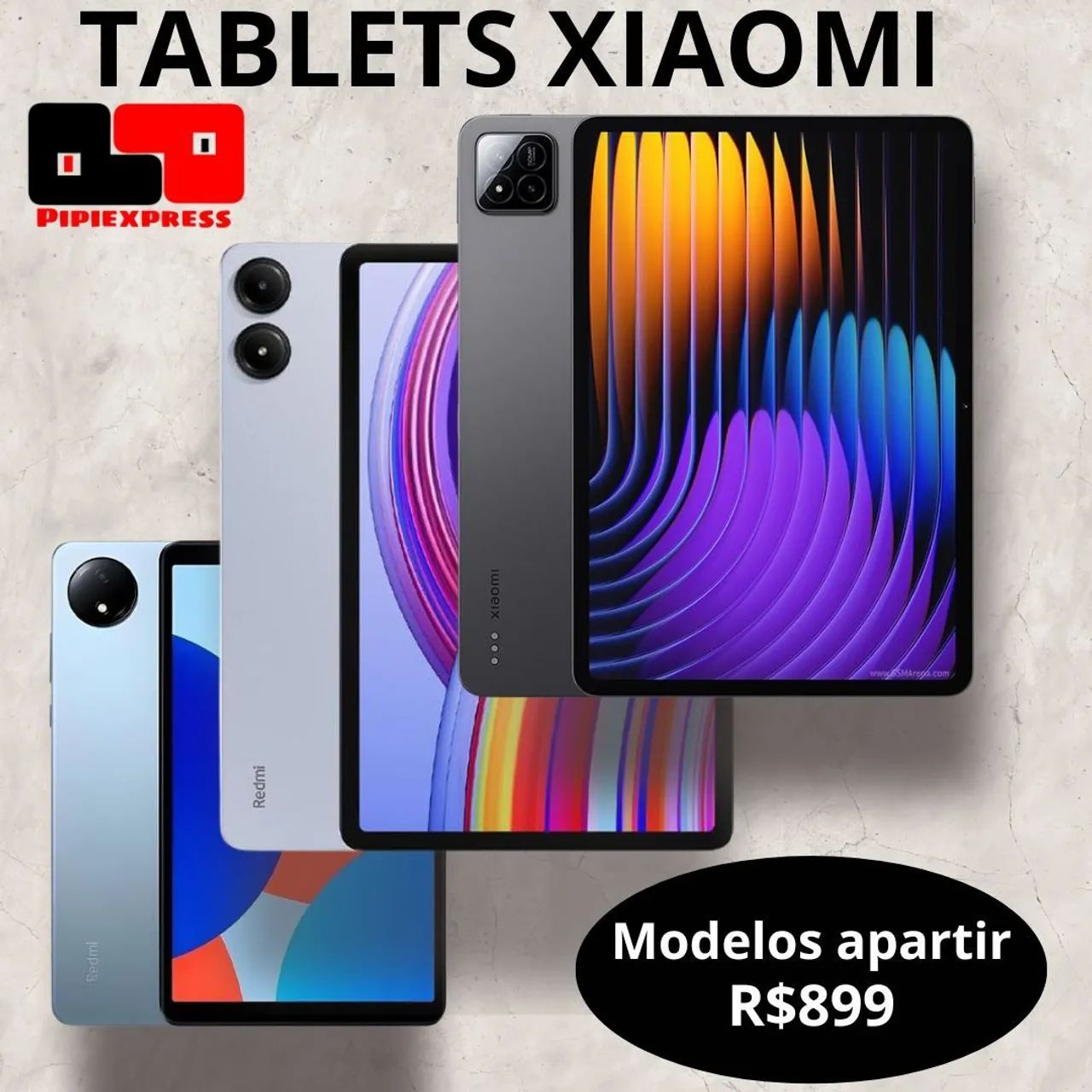 Tablets Xiaomi - Modelos a partir de R$899